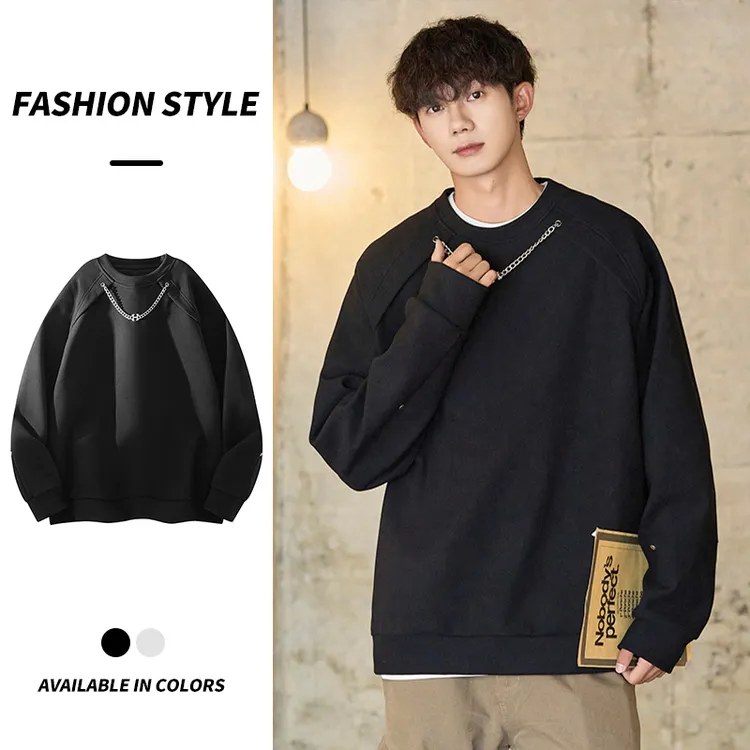 秋冬季内搭外穿双面德绒发热加绒圆领长袖上衣