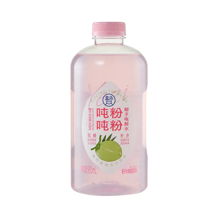 盒马超市吨吨粉粉椰子电解水低糖轻负担夏日饮品开盖即饮960ml