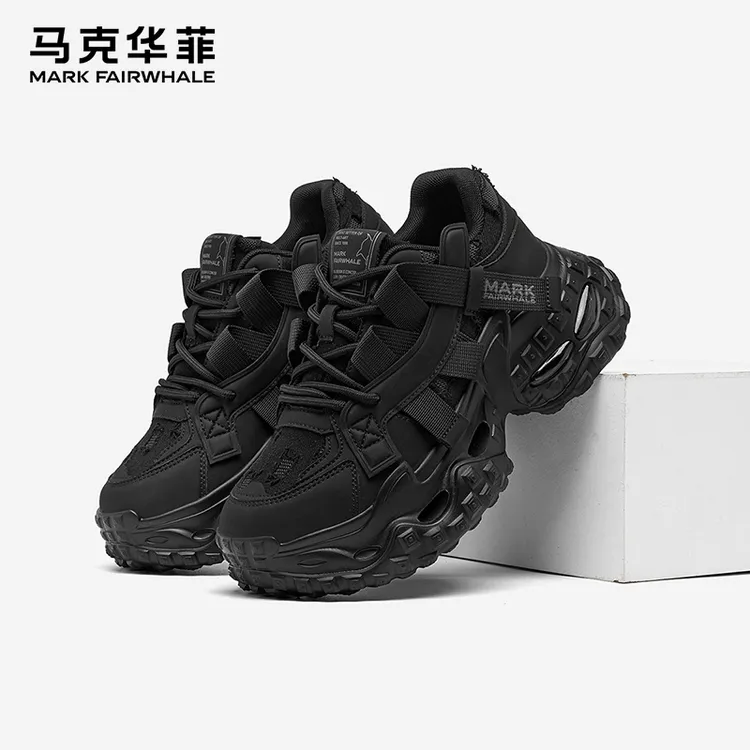 马克华菲男鞋老爹鞋子男2025秋季新款休闲增高轮胎底运动气垫潮鞋