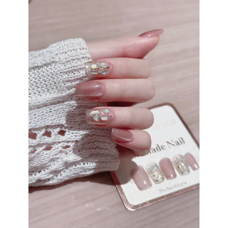 【全疆包邮014】高级纯欲纯手工穿戴甲ins风穿戴式可爱时尚夏日