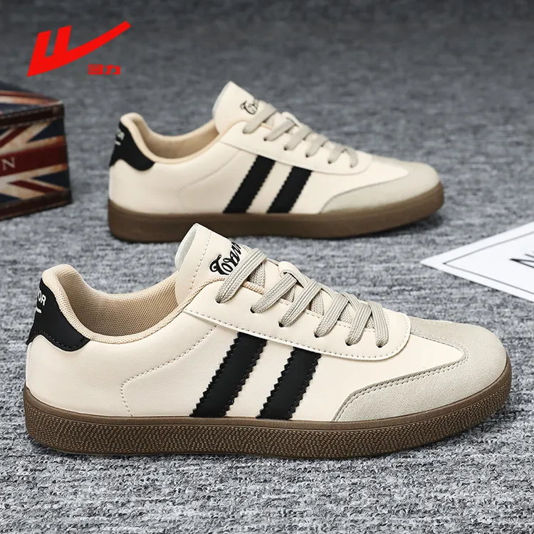 回力德训男鞋冬季男士大码低帮板鞋休闲百搭情侣小白鞋平底潮鞋子