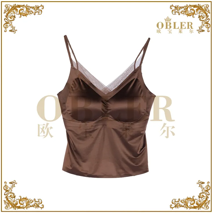 【桑蚕丝美背】OBLE2025新款蚕丝抗菌莫代尔百搭时尚美背305-5603