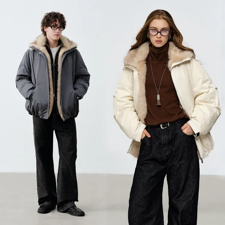 PSO Brand【90绒】立领男装女装情侣双十一座山雕高领羽绒服PYR071