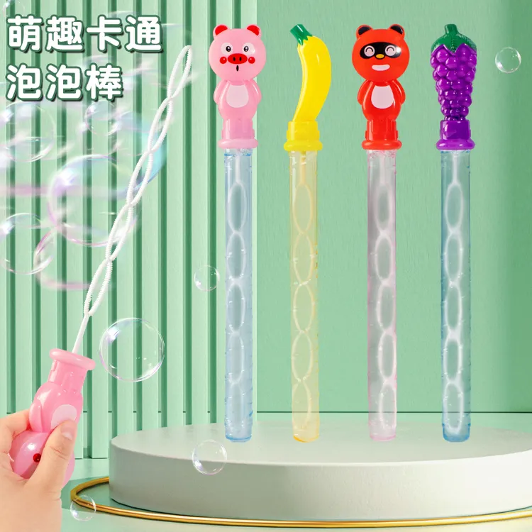 儿童玩具大号动物泡泡棒吹泡泡水补充液卡通吹泡泡棒户外玩具批发