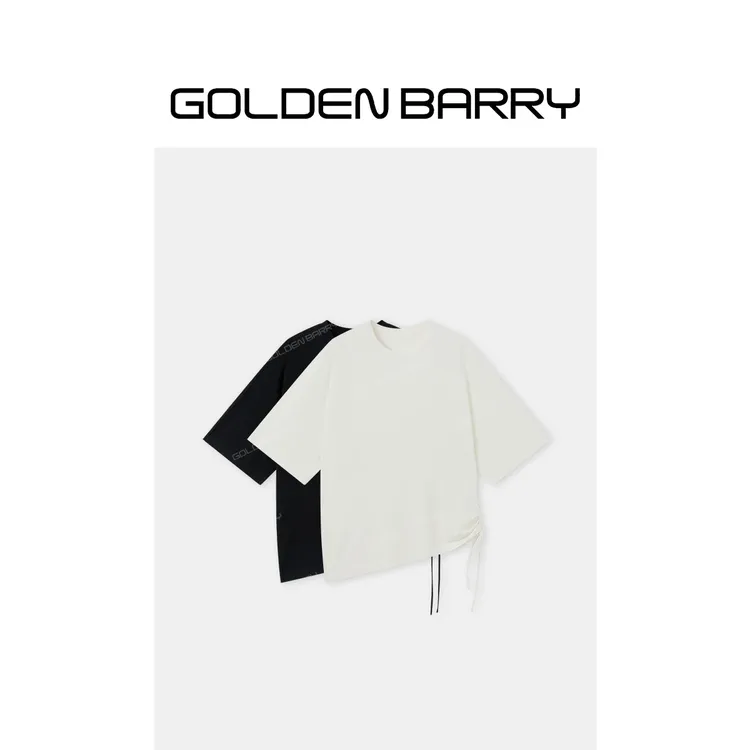 GOLDENBARRY连肩宽松设计感T恤GB061001001