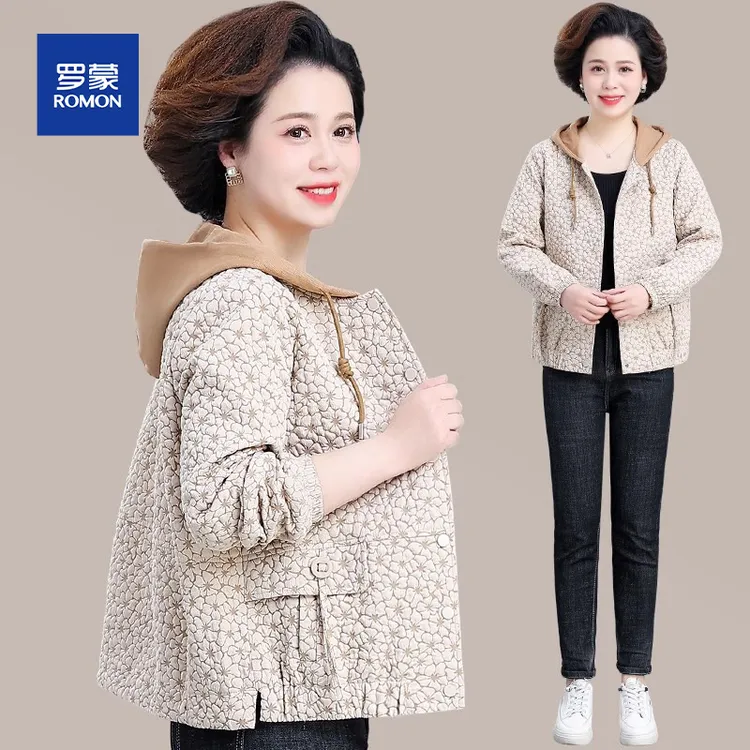 妈妈秋装2025新款阔太太洋气上衣中老年女装春秋款中年春秋季外套