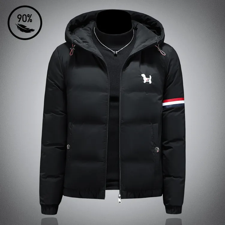 BOTEMER/比提米尔连帽羽绒服男士短款潮流保暖外套冬季时尚休闲