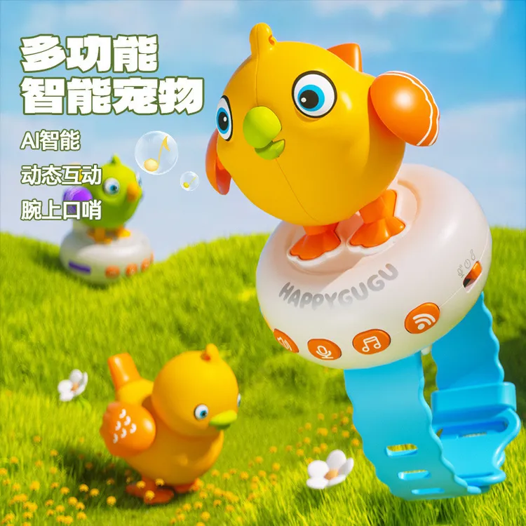 学说话咕咕鸟智能ai语音对话儿童早教益智玩具钵钵鸡唱歌女孩手表