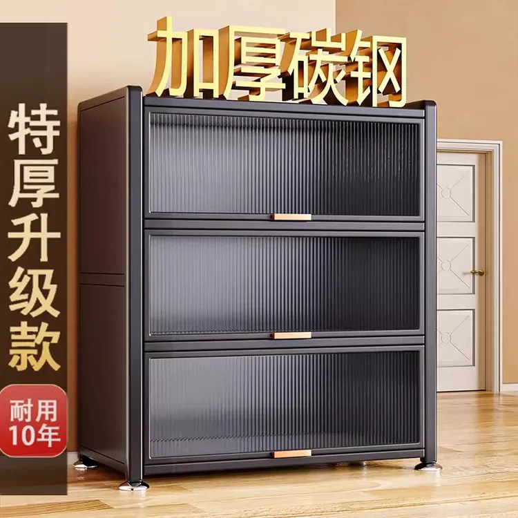 厨房置物架落地多层置物柜微波炉电器多功能橱柜厨房收纳置物架