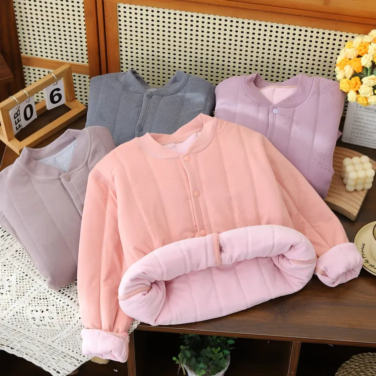 【羊毛蚕丝】三层夹棉儿童夹棉校服神器棉袄上衣内胆