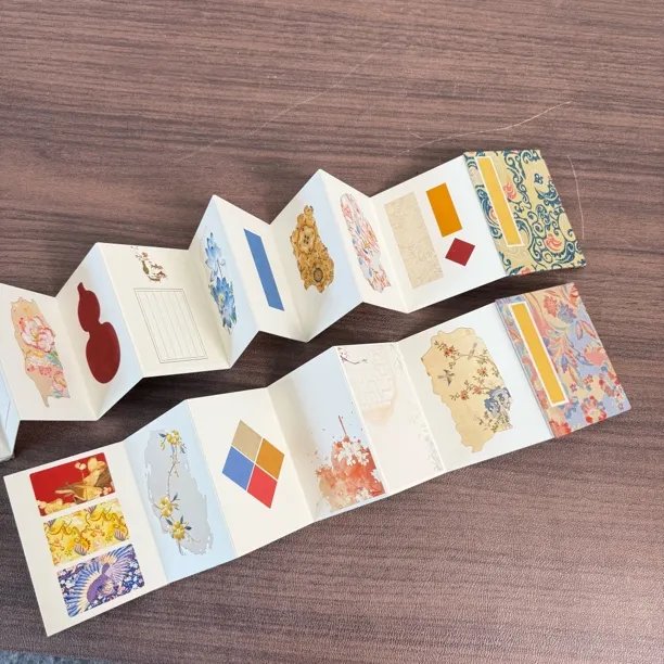 书法风情本宋锦册页带图案生日册页免拼贴半生熟国风