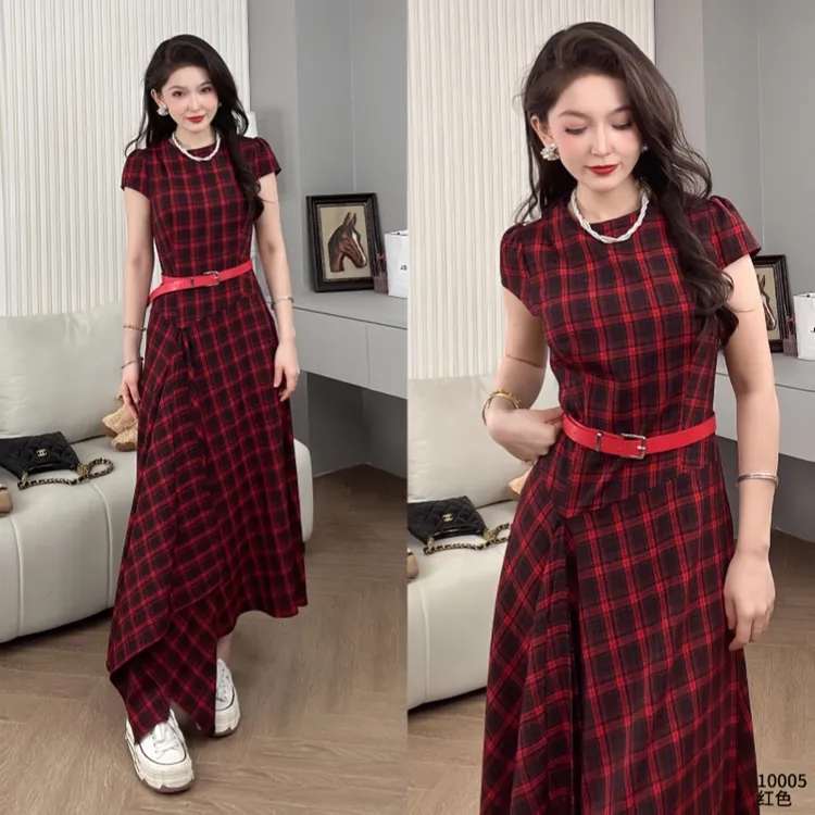 Saeda女装不规则裙摆连衣裙YF10005