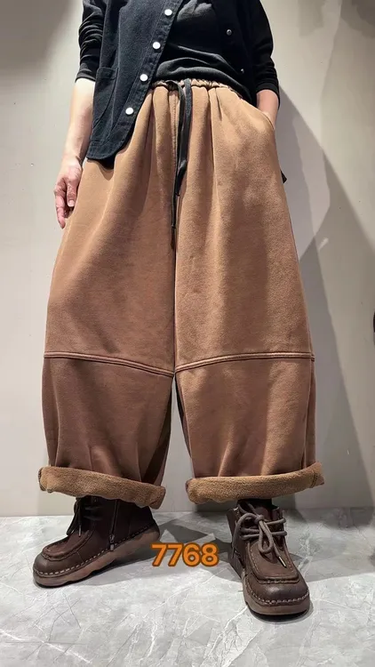 HY    7768膝盖下分割线卫裤