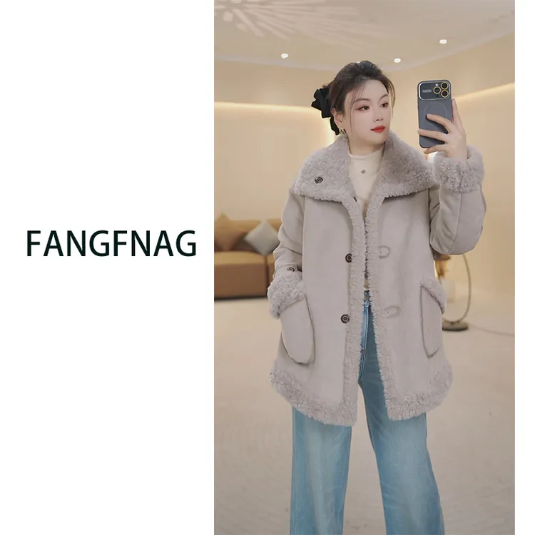 房房推荐-1006 冬季短外套冬季韩系轻薄休闲外套宽松百搭加厚