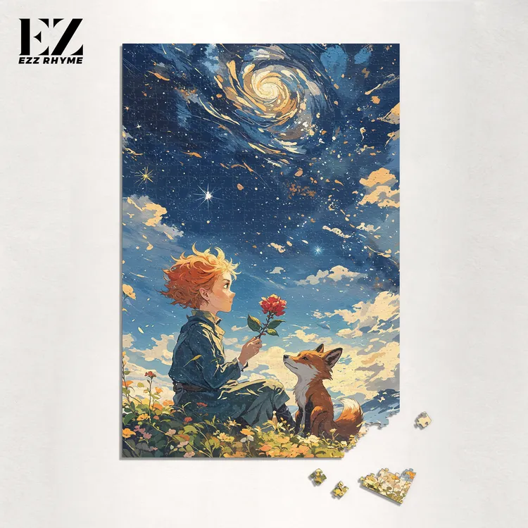 Ezz图韵小铺正品《小王子的思念》500/1000高清椴木原创拼图