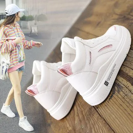韩国小白鞋女2020春季新款ins百搭高帮潮鞋学生休闲板鞋平底女鞋