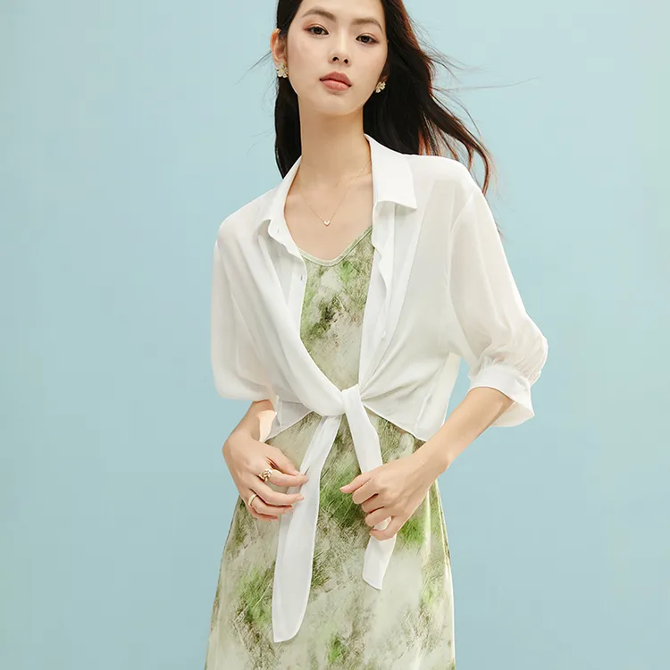 晚白【新品】2025上衣衬衫女25031733