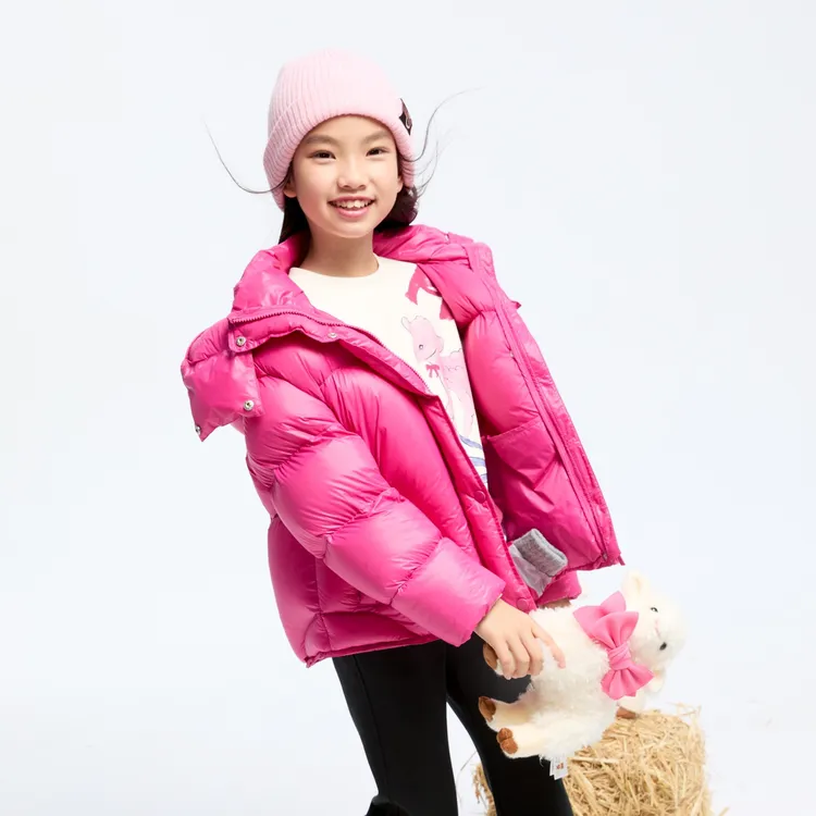 【捡漏】AG445803女大童短款羽绒服2024冬季新款轻柔蓄热保暖