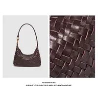 Discover Revive【B家新款】轻奢小众hobo腋下斜跨包B2563-巧克力