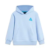 李宁卫衣女童冬季运动时尚系列加绒宽松套头连帽卫衣YWDT274-B品