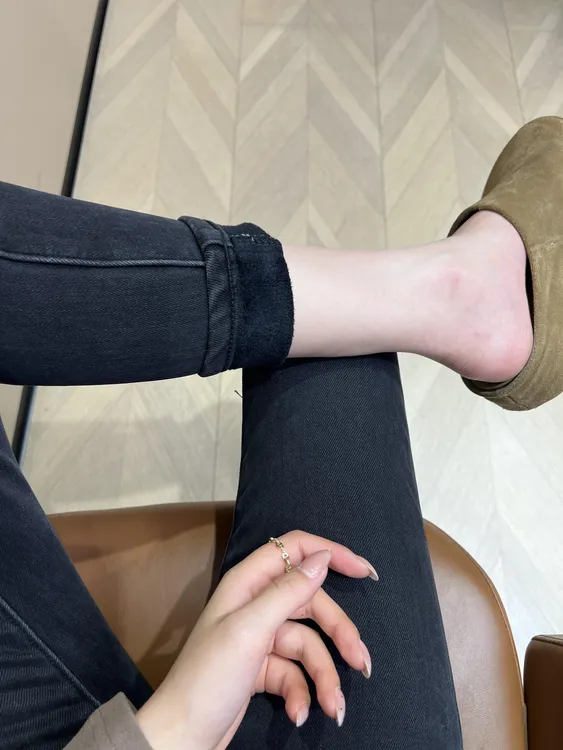 爆款高个子高腰铅笔裤修身弹力黑色紧身加绒牛仔裤女小脚裤配靴子
