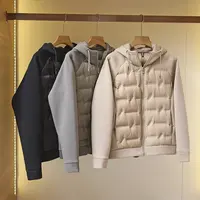 特价清货！拼接款 ！90白鸭绒男女同款羽绒服C1317