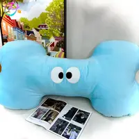 【福】恒君毛绒可爱骨头抱枕1个蓝色【长60cm】（测量误差2~4cm）