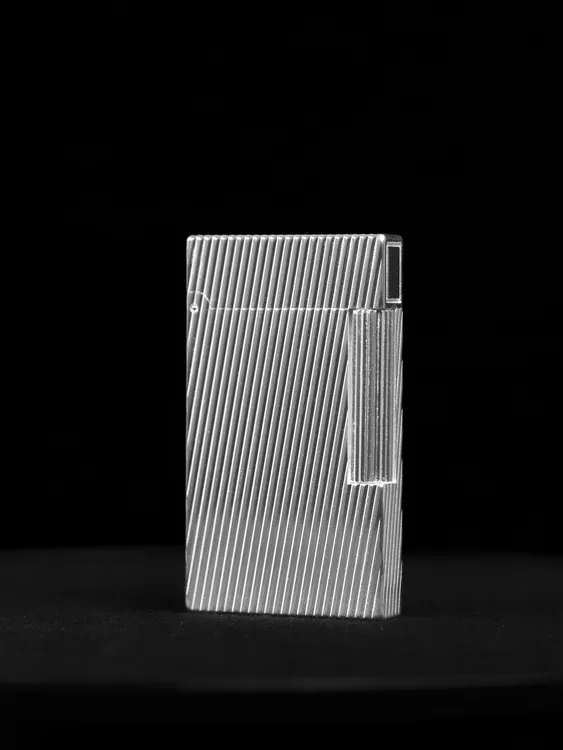 【风度】品牌超薄朗声创意商务烟斗火机钢琴音铜充气侧滑点火斜火焰