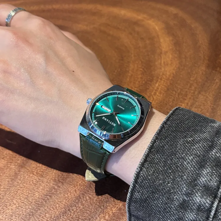 【ACHENGY-艾橙宇】时尚日历防水高级感气质男士手表皮带