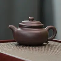 宜兴原矿紫砂壶 原矿大水潭天青 仿古2 紫砂壶手制 240C