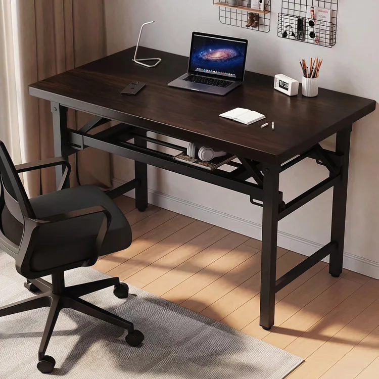 可折叠出租屋家用办公桌卧室书桌长方形简易餐桌桌子电脑桌书桌