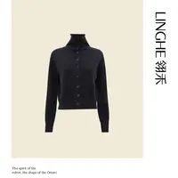 【可可专属】翎禾LINGHE-秋冬山羊绒半高领长袖开衫