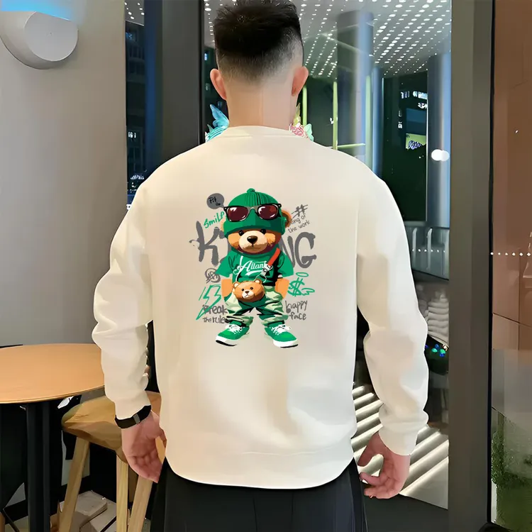 秋冬2025新款潮牌字母印花卫衣男士圆领高级感休闲打底衫长袖上衣