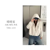  晴晴家-【暮云心情】秋季韩系百搭通勤拉链冲锋衣150