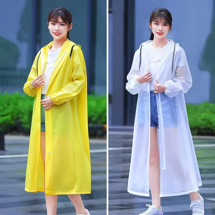 加厚EVA雨衣全身一体式外出便携式男女成人户外雨衣长款骑车