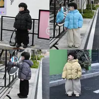 【现货】Jimmy妈童装 棉花糖 冬季高领加厚棉袄奶芙芙连帽棉衣棉服