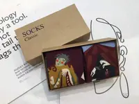 精美礼盒两双装设计师袜