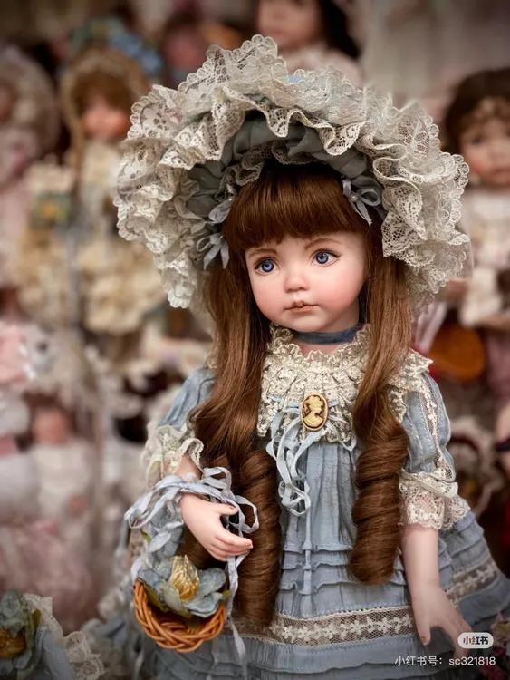 美国艺术家手工制作陶瓷娃娃孤品，不退，不换，顺丰到付当面验收。