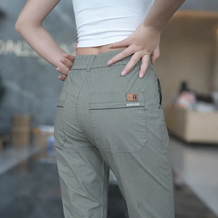 夏季薄款透气潮流时尚男士休闲裤宽松直筒百搭个性简约长裤子572