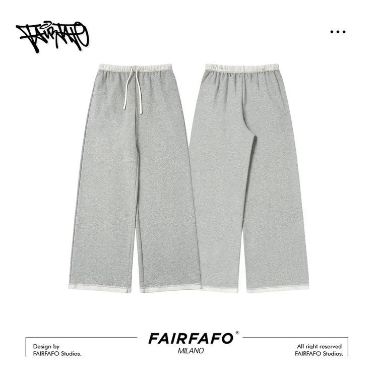 【抽绳休闲长裤】KZCL59112秋冬设计感休闲宽松户外舒适垂感长裤