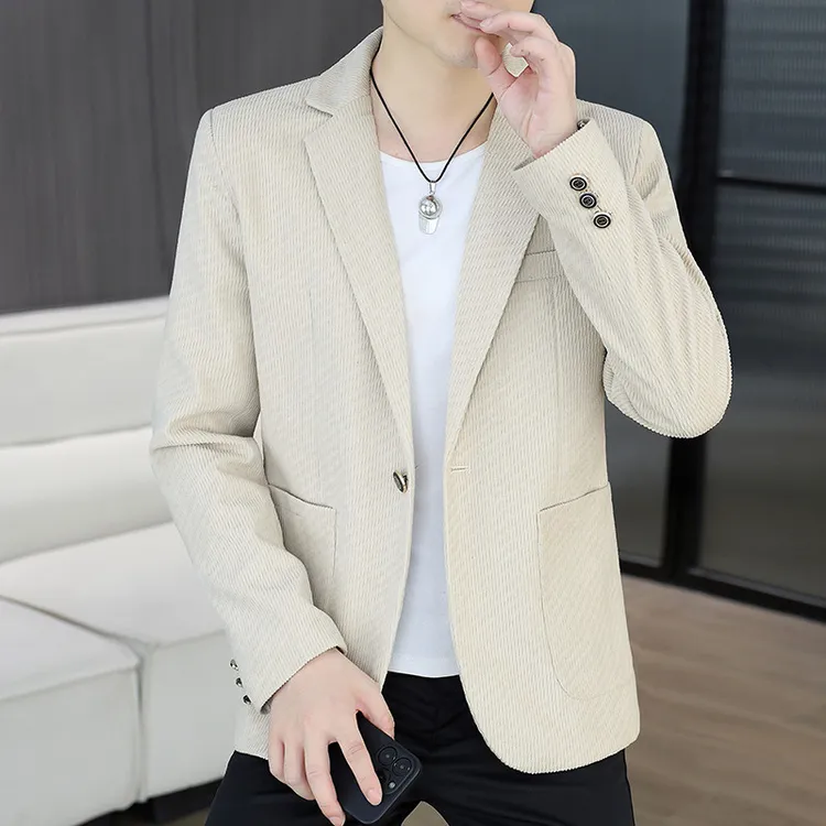 2025新款高端休闲西服外套男款春秋季韩版修身商务潮流小西装上衣