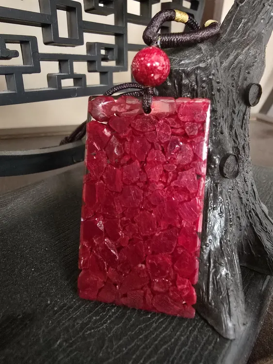 天然辰砂臻品收藏级【全透光】朱砂大颗粒晶体无事牌保真正特级朱砂