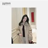 【恩智有皮草】奢牌面料 紫金级银蓝本色水貂毛领 丝驼绒鹅绒羽绒服