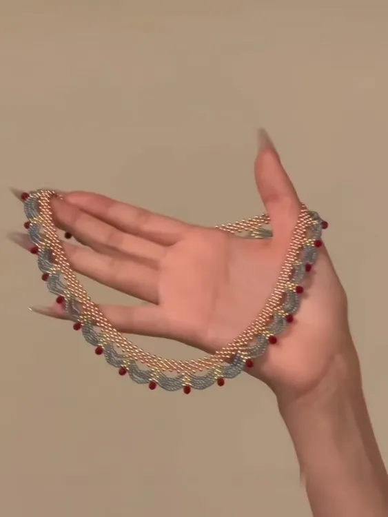 合金项链 波西米亚风波西米亚新中式锁骨链百搭小众气质女