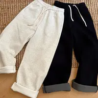 【王小姐】冬季加绒加厚“爆厚” 直筒休闲裤 女