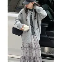 K29711孙小美蝴蝶结女童秋冬装毛衣针织衫2025新秋装儿童外套上衣