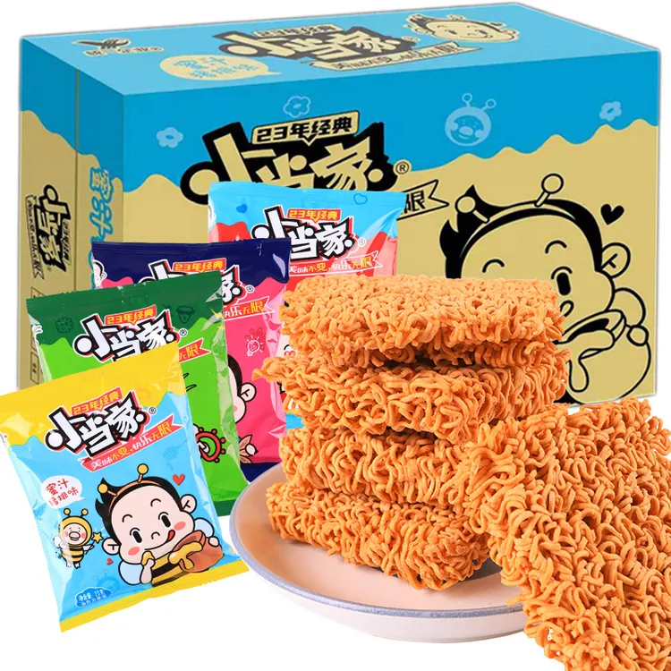 统一小当家干脆面掌心面干吃方便面整箱装网红解馋零食小吃批发zy