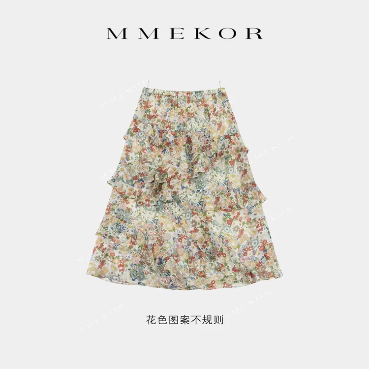 MMEKOR"浪漫满屋"半身裙 千金玛德琳法式碎花裙 67629