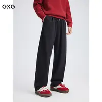 GXG男装 空气层休闲裤弯刀裤男士宽松长裤 25秋季新品#G25D023114