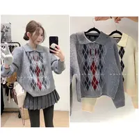 【 定格时光】 格子加厚毛衣